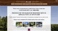 Desktop Screenshot of cottagesdulacorford.com